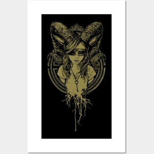 occult girl Posters and Art